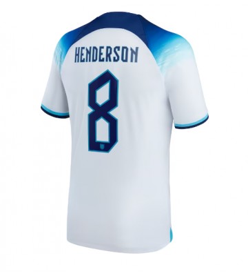 Anglia Jordan Henderson #8 Koszulka Podstawowych MŚ 2022 Krótki Rękaw